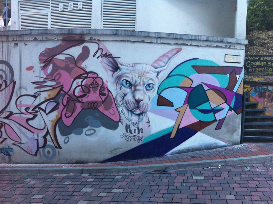 Mural  museo arte contemporaneo ,Quito,Ecu